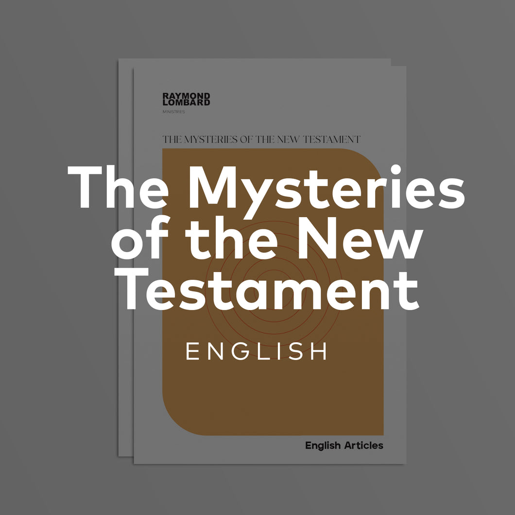 1. The mysteries of the New Testament