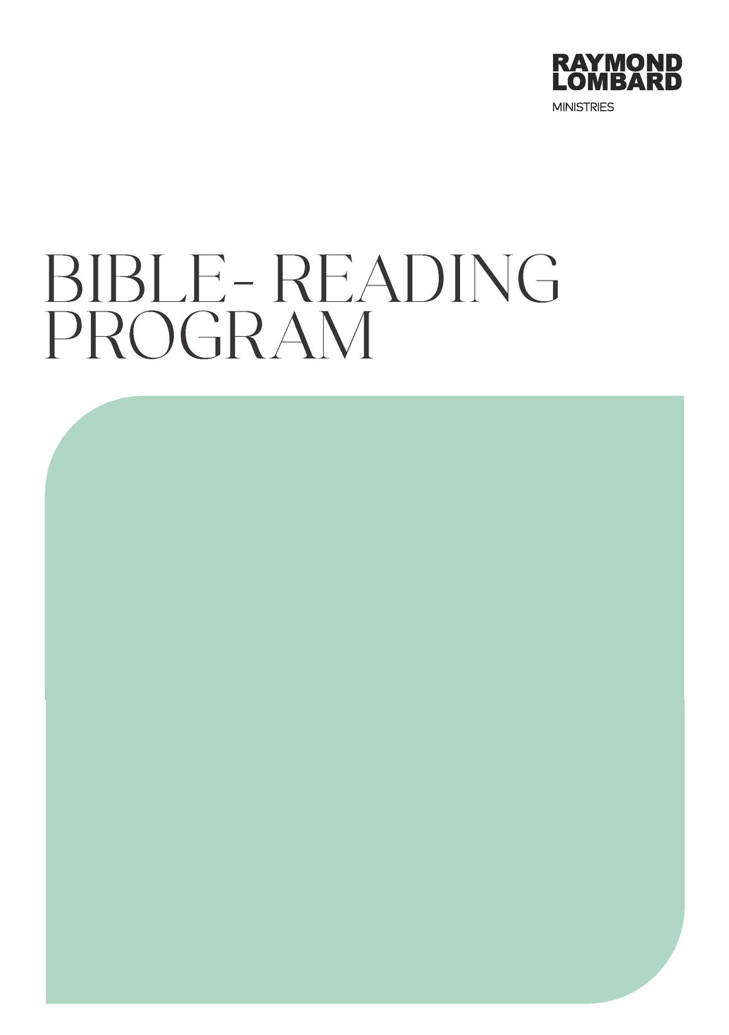 BIBLE-READING PROGRAM